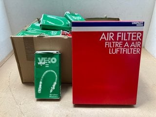 QTY OF ASSORTED ITEMS TO INCLUDE VECO BRAKE HOSES MODEL : BFH 4733: LOCATION - AR14