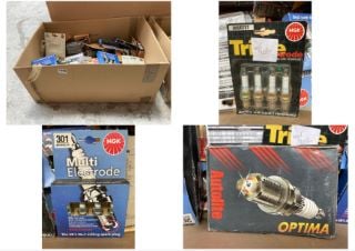 QTY OF ASSORTED SPARK PLUGS TO INCLUDE NGK MULTI ELECTRODE SPARK PLUGS MODEL : BKR6EK 302: LOCATION - A5