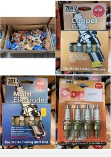 QTY OF ASSORTED SPARK PLUGS TO INCLUDE NGK MULTI ELECTRODE SPARK PLUGS MODEL : BKR6EK 302: LOCATION - A5