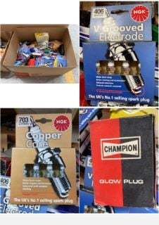 QTY OF ASSORTED SPARK PLUGS TO INCLUDE NGK MULTI ELECTRODE SPARK PLUGS MODEL : BKR6EK 302: LOCATION - A5