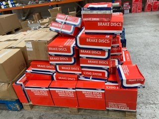 PALLET OF ASSORTED UNIPART ITEMS TO INCLUDE SKODA/SEAT & VOLKSWAGEN BRAKE SHOES MODEL : GBS 1346F: LOCATION - A6 (KERBSIDE PALLET DELIVERY)