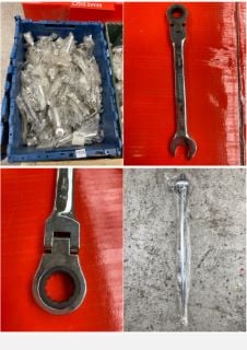 QTY OF ASSORTED ITEMS TO INCLUDE 12MM FLEX RATCHET SPANNER (TOTE BOX NOT INCLUDED): LOCATION - A6