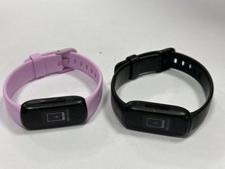 2 X FITBIT INSPIRE 3 FITNESS TRACKER IN LILAC & BLACK: MODEL NO FB 424 (WITH 1 CHARGER CABLE) [JPTM123747]