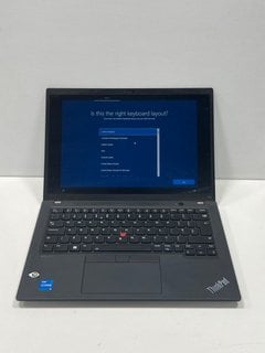 LENOVO THINKPAD T14 GEN 3 256 GB LAPTOP IN BLACK: MODEL NO 21AH002WUK (UNIT ONLY) INTEL CORE I5-1235U @ 1.30GHZ, 8 GB RAM, 14.0" SCREEN, MICROSOFT BASIC DISPLAY ADAPTER [JPTM123852]