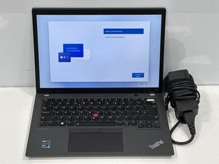 LENOVO THINKPAD X13 GEN 2 256 GB LAPTOP IN BLACK (WITH MAINS CHARGER ADAPTER) 11TH GEN INTEL CORE I5-1135G7 @ 2.40 GHZ, 16.0 GB RAM, 13.3" SCREEN, INTEL IRIS XE GRAPHICS [JPTM123967]