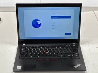 LENOVO THINKPAD X13 256 GB LAPTOP IN BLACK (UNIT ONLY) 10TH GENERATION INTEL® CORE™ I5-10210U, 16 GB RAM, 13.3" SCREEN, INTEL UHD GRAPHICS [JPTM123872]