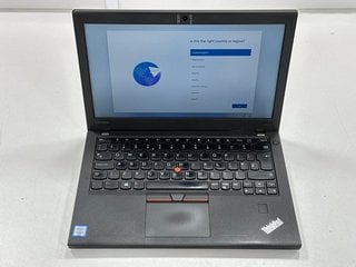 LENOVO THINKPAD X270 256 GB LAPTOP IN BLACK (WITH CHARGER CABLE & PLANTRONICS HEADSET) INTEL CORE I5-6200U @ 2.30GHZ, 16 GB RAM, 12.5" SCREEN, INTEL HD GRAPHICS 520 [JPTM123906]