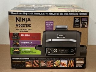 NINJA WOODFIRE ELECTRIC BBQ GRILL AND SMOKER RRP - £349: LOCATION - E0