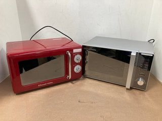 2 X ASSORTED RUSSELL HOBBS MICROWAVES: LOCATION - E11