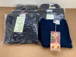 6 X COLETTE WOMENS KNITTED CARDIGANS IN NAVY AND BLACK (NOT SIZED): LOCATION - E15