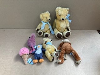 QTY OF ASSORTED CHILDRENS PLUSHIES: LOCATION - E17