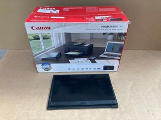 CANON PIXMA TR4750I PRINTER TO INCLUDE ASUS LCD MONITOR SCREEN IN BLACK: LOCATION - E17