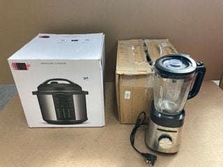 JOHN LEWIS AND PARTNERS PRESSURE COOKER TO INCLUDE JOHN LEWIS AND PARTNERS BLENDER WITH PLASTIC JUG: LOCATION - F18