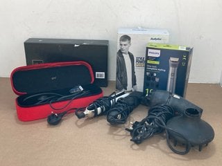 QTY OF ASSORTED JOHN LEWIS AND PARTNERS HAIR STYLING ITEMS TO INCLUDE PHILIPS ALL IN ONE TRIMMER: LOCATION - F15