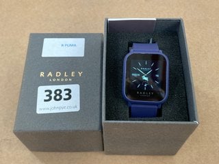 RADLEY DIGITAL DISPLAY SILICONE STRAP WATCH IN NAVY: LOCATION - F11