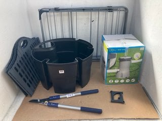 QTY OF ASSORTED HOUSE HOLD ITEMS TO INCLUDE BESTWAY 800L POOL PUMP: LOCATION - F8