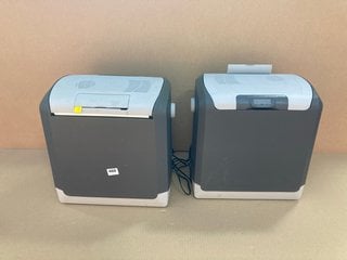 2 X LARGE PLASTIC ELECTRIC COOL BOXES IN GREY: LOCATION - F5