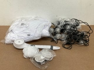 QTY OF ASSORTED ITEMS TO INCLUDE PACK OF BULB STRING LIGHTS: LOCATION - G2