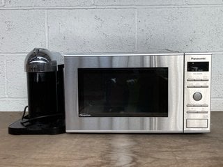 PANASONIC STAINLESS MICROWAVE OVEN MODEL: NN-SD27HS TO INCLUDE NESPRESSO COFFEE MACHINE IN STAINLESS STEEL AND BLACK: LOCATION - G9