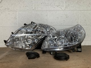 2 X EXTERIOR VEHICLE LARGE HEADLAMP UNITS: LOCATION - G9