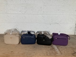 8 X ASSORTED WOMENS SMALL SHOULDER BAGS IN VARIOUS COLOURS: LOCATION - G9