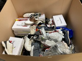 PALLET OF ASSORTED GOLF CLOTHING AND SHOES TO INCLUDE STROMBERG AND FAZER BRANDS: LOCATION - D7 (KERBSIDE PALLET DELIVERY)