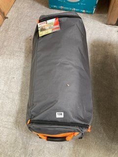 COLEMAN OCTAGON 8 PERSON TENT IN GREY AND ORANGE - RRP £360: LOCATION - B2