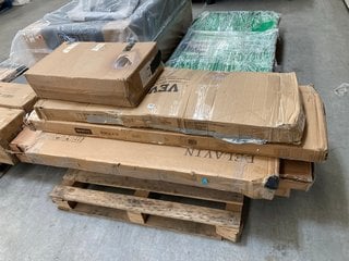 PALLET OF ASSORTED INCOMPLETE FLAT PACK FURNITURE COMPONENTS: LOCATION - B3