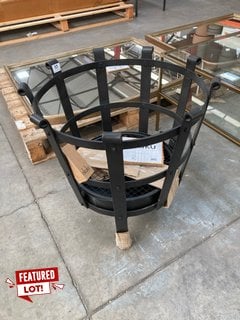 VEMU IRON FIRE PIT - BLACK - ONE SIZE - RRP £350: LOCATION - B6