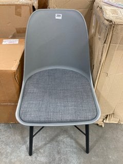 JOHN LEWIS & PARTNERS WHISTLER SIDE CHAIR IN GREY: LOCATION - A7