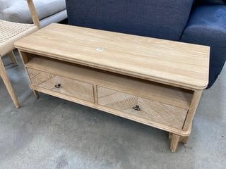 LOAF.COM NEW TELLY FLAPPER TV UNIT IN SOAPED OAK FINISH: LOCATION - D7