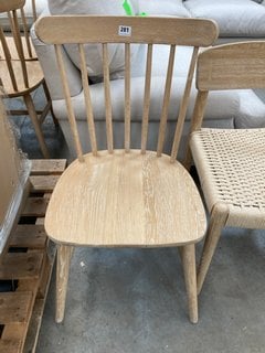 LOAF.COM NATTERBOX DINING CHAIR IN LIGHT OAK FINISH: LOCATION - D7