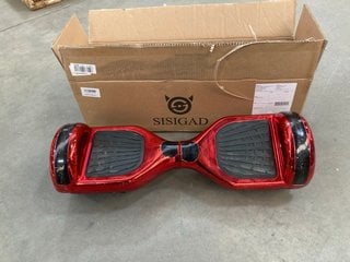 (COLLECTION ONLY) SISIGAD HOVERBOARD IN METALLIC RED AND BLACK: LOCATION - A6