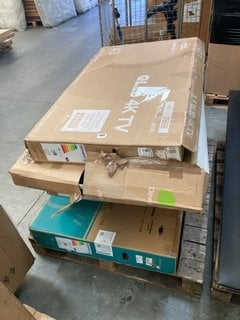 PALLET OF ASSORTED TVS - PCB BOARDS REMOVED SPARES AND REPAIRS - TVS TO INCLUDE TCL QLED 4K 43" ANDROID TV MODEL : 43C641K: LOCATION - B9 (KERBSIDE PALLET DELIVERY)