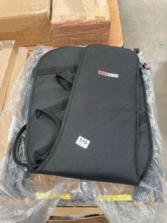 2 X ASSORTED ITEMS TO INCLUDE GATOR CASES STORAGE BAG IN BLACK: LOCATION - C9