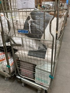 CAGE OF ASSORTED JOHN LEWIS & PARTNERS BEDDING ITEMS TO INCLUDE SOFT TOUCH WASHABLE PILLOW PAIR (CAGE NOT INCLUDED): LOCATION - A3