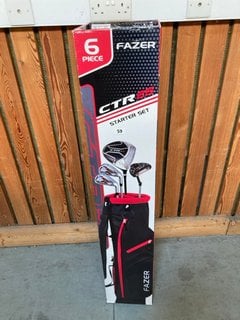 FAZER CTR25 6 PIECE GOLF STARTER SET IN BLACK AND RED: LOCATION - D7