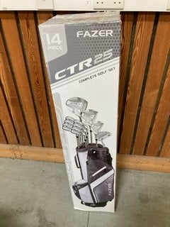 FAZER CTR25 14 PIECE COMPLETE GOLF SET IN BLACK AND GREY: LOCATION - D7