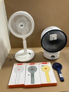 QTY OF ASSORTED FANS TO INCLUDE MEACO SEFTE 10" CIRCULATOR FAN: LOCATION - BR2