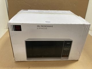 JOHN LEWIS & PARTNERS 20L SOLO MICROWAVE IN SILVER: LOCATION - BR2