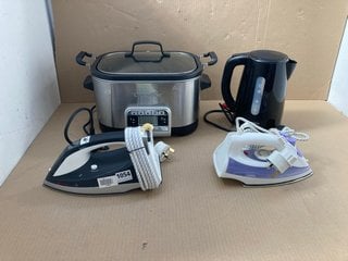 QTY OF ASSORTED ITEMS TO INCLUDE JOHN LEWIS & PARTNERS SPEED STEAM IRON: LOCATION - BR4