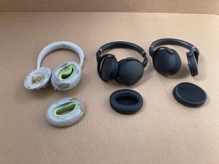 3 X ASSORTED ITEMS TO INCLUDE SENNHEISER BLUETOOTH HEADPHONES: LOCATION - BR4