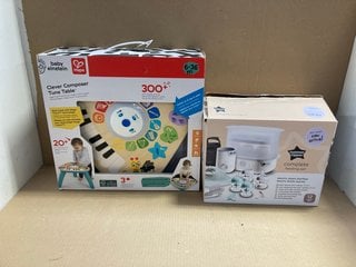 2 X ASSORTED ITEMS TO INCLUDE TOMMEE TIPPEE COMPLETE FEEDING SET: LOCATION - BR8