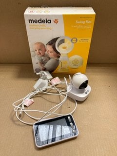 2 X ASSORTED ITEMS TO INCLUDE MEDELA ELECTRIC 2-PHASE BREAST PUMP: LOCATION - BR9