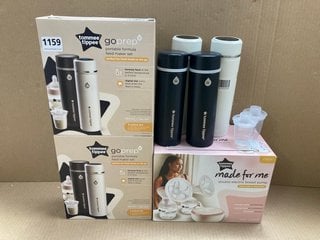 QTY OF ASSORTED ITEMS TO INCLUDE TOMMEE TIPPEE PREP PORTABLE FORMULA FEED MAKER SET: LOCATION - BR11