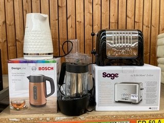 QTY OF ASSORTED ITEMS TO INCLUDE SAGE THE BIT MORE 2 SLICE TOASTER: LOCATION - AR4