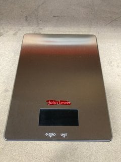 6 X JOHN LEWIS & PARTNERS STAINLESS STEEL ELECTRONIC SCALE: LOCATION - AR5