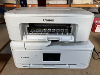 CANON PIXMA TS3351 WIRELESS COLOUR ALL IN ONE INKJET PRINTER IN WHITE TO ALSO INCLUDE CANON PIXMA TS9551C MULTIFUNCTION WIRELESS A3 PRINTER IN WHITE - RRP £189.99: LOCATION - BR14