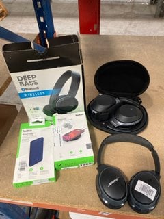 4 X ASSORTED TECH ITEMS TO INCLUDE BELKIN BOOST CHARGE 10K POWER BANK: LOCATION - BR15