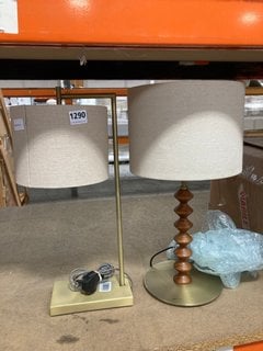 JOHN LEWIS & PARTNERS BLAKELY TOUCH TASK LAMP TO ALSO INCLUDE JOHN LEWIS & PARTNERS SWOON FRANKLIN TABLE LAMP - COMBINED RRP £190.00: LOCATION - BR15